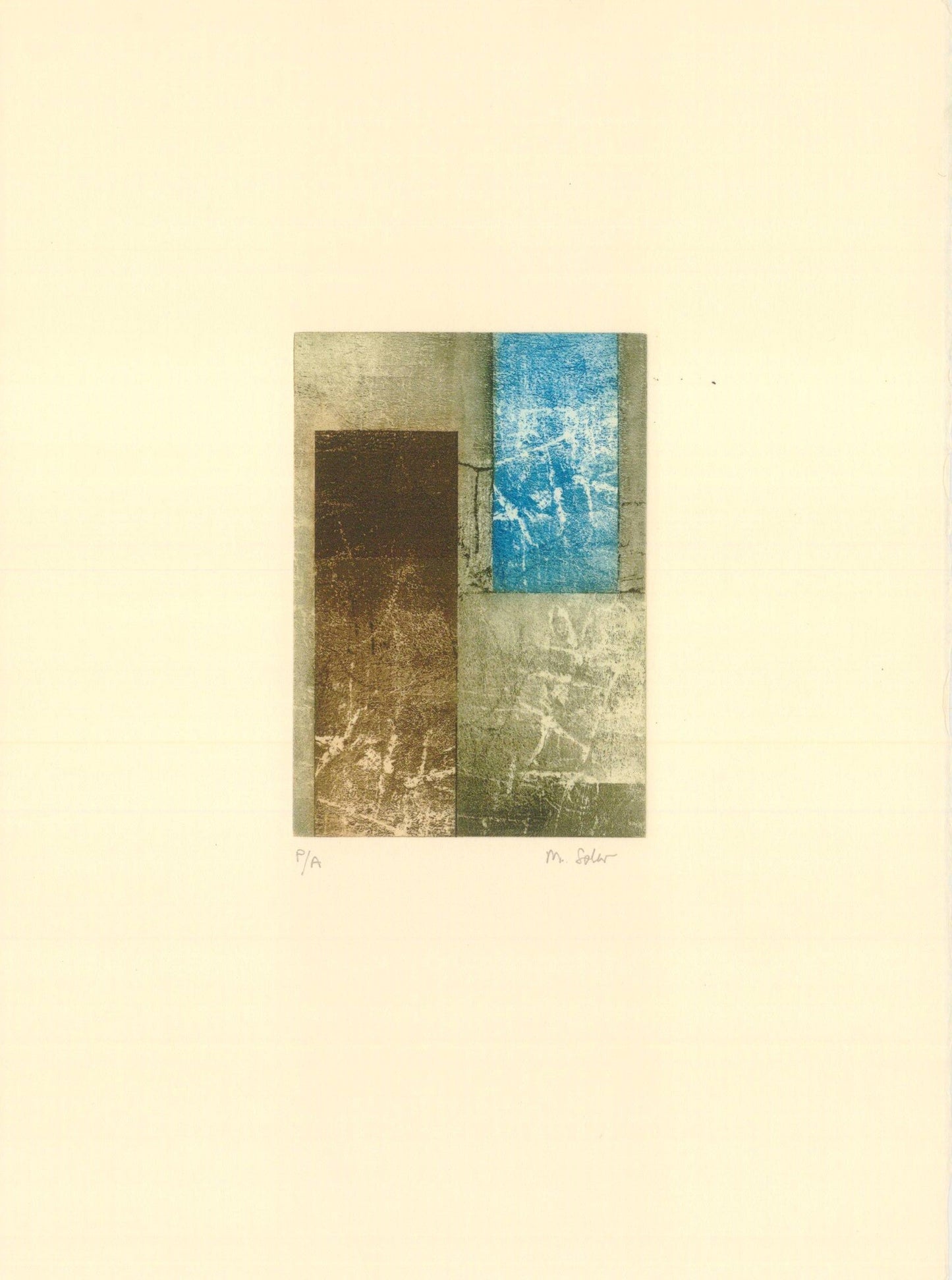 GRABADO ABSTRACTO DE M. SOLER